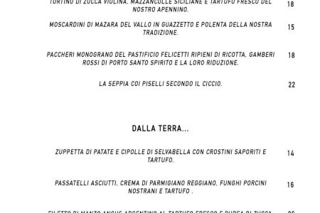 Le nostre proposte FUORI MENU della settimana secondo pescato stagionale e prodo…