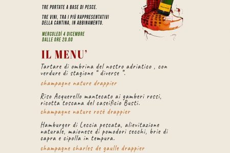 Segnatevi questa data, Grande serata enogastronomica all LUNA ROSSA di PALATA PE…