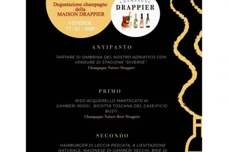 Venerdi 17 gennaio vi aspettiamo per la degustazione di champagne Drappier.. 75€…